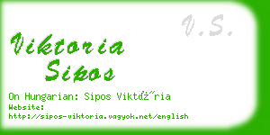 viktoria sipos business card